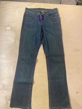 Y2K Lady Enyce Dark Blue Straight Leg Jeans 26 (RB)